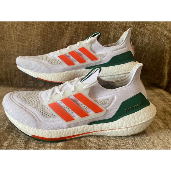 Adidas Ultraboost Miami Hurricanes GX Running Shoes Mens 12.5 main image 6